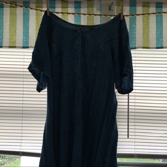 Vintage Blue Denim dress - Picture 2 of 4